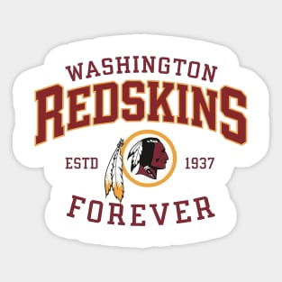 Washington Redskins 1937 Forever Sticker